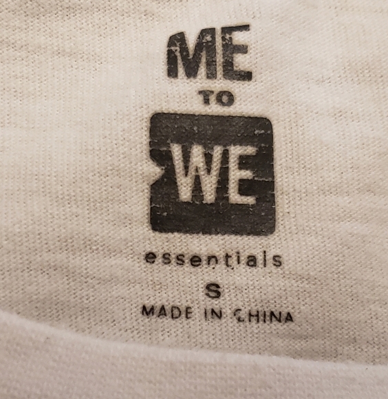 ME to WE Juniors Small Rainbow Stripe Cropped T-Shirt White Retro Tee - Picture 3 of 11